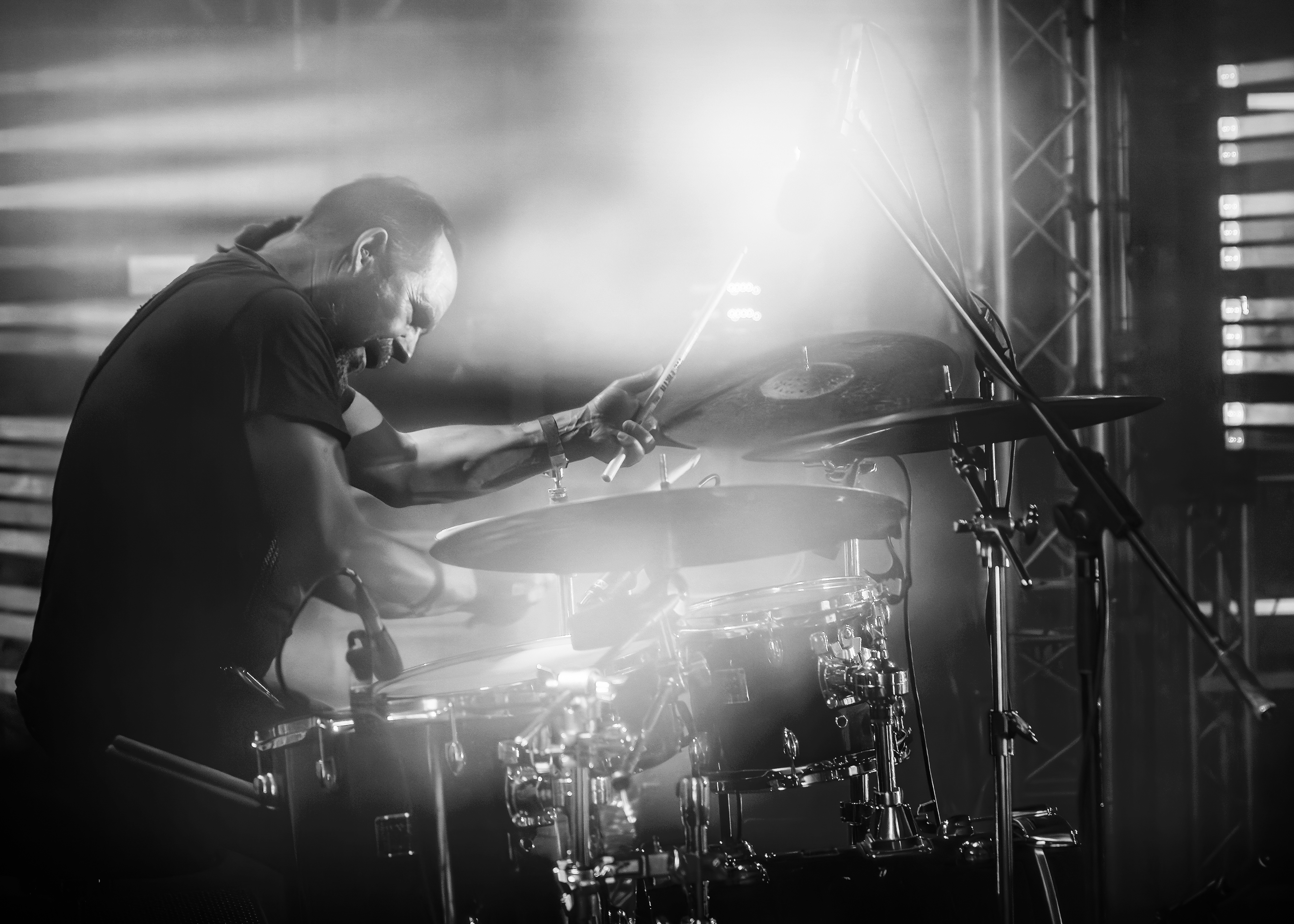 Sven Krumme am Schlagzeug